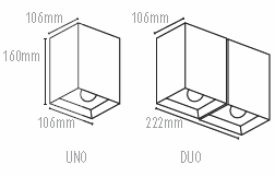 Mondo Blok MR16 Dimensions