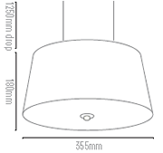 Drum Pendant Dimensions