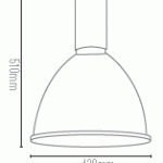Arena Pendant Aluminium Reflector Dimensions